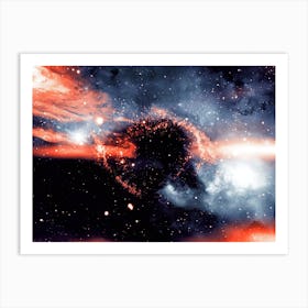 Space collage: deep space 1 Art Print