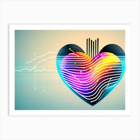 Heart - Heart Stock Videos & Royalty-Free Footage Art Print