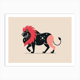 Zodiac Lion 1 Art Print