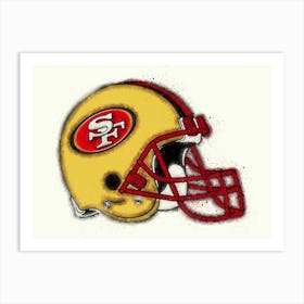 San Francisco 49ers Helmet Art Print