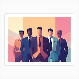 Businessmen In Suits Art Print