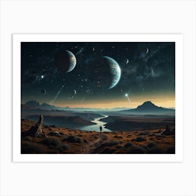 Planets In The Sky Art Print