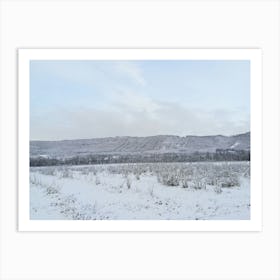 Snowy Landscape In Winter Art Print