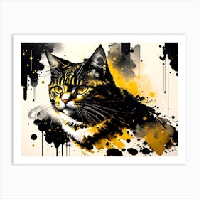 Cat Painting Art Print