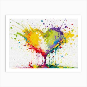 Colorful Heart Art Print