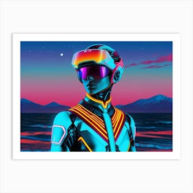 Futuristic Woman 9 Art Print