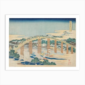 Yahagi Bridge At Okazaki On The Tōkaidō Road, Katsushika Hokusai Art Print