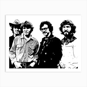 Creedence Clearwater Revival Music Band Legend Art Print