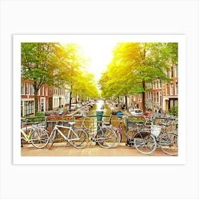 Bloemgracht Canal In Jordaan District Amsterdam, Netherlands Art Print