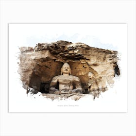 Yungang Caves, Datong, China Art Print