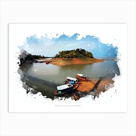 Kaptai Lake, Rangamati, Bangladesh Art Print