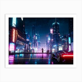 Futuristic City 18 Art Print