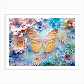 Paper Butterfly 1 Art Print