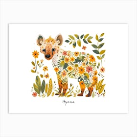 Little Floral Hyena 2 Poster Art Print