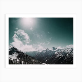 Mountains Clouds In The Alps Art Print