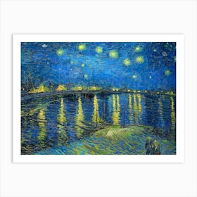 Van Gogh - Starry Night Over The Rhone Art Print