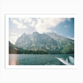 Mountain Lake Landscape on Film Art Print