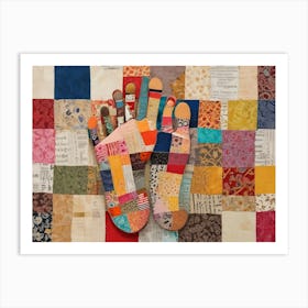 Quilted Feet Art Print