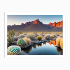 Desertevening Art Print