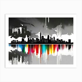 Abstract Cityscape 12 Art Print