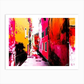 Venice Vivid - Waterway Apartments Art Print