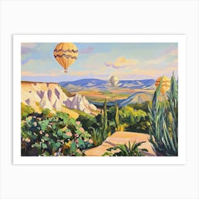 Cappadocia Turkey Hot Air Balloons Art Print