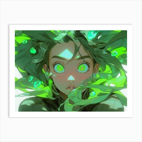 Green Eyes Art Print