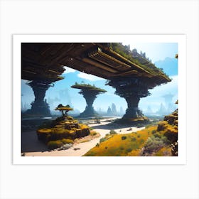 Alien Landscape Art Print