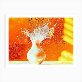 Splashing Water Art Print