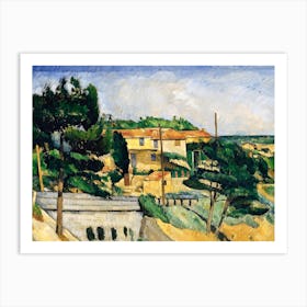 The Road Bridge, Paul Cézanne Art Print