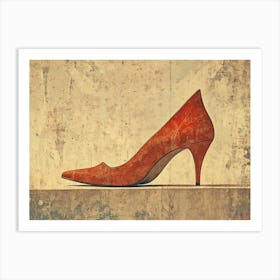 High Heeled Shoe Art Print