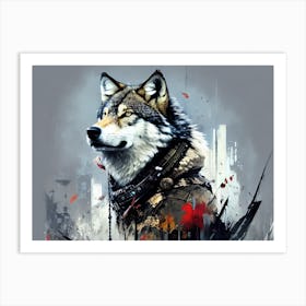 Wolf In The City Art Print