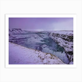 Iceland Waterfall Art Print