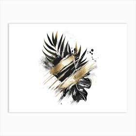 Gold Leaf Painting 10 Art Print