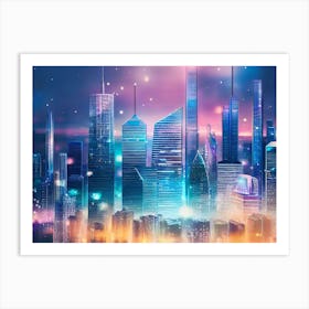 Futuristic Cityscape 57 Art Print