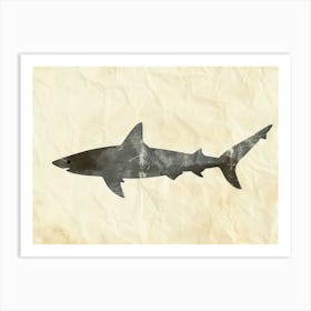 Lemon Shark Silhouette 1 Art Print