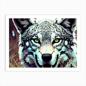 Wolf art 14 Art Print