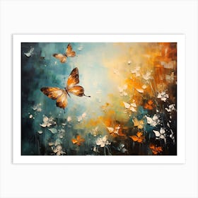 Butterflies In The Sky Art Print