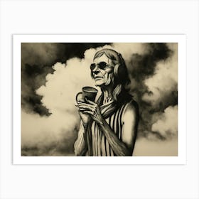 'The Woman With The Cup' Art Print