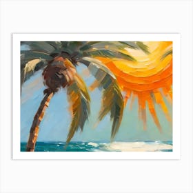 Sunset At The Beach 2 Art Print