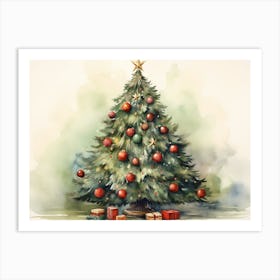 Christmass Tree Wall Art Art Print