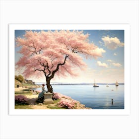 Cherry Blossom Tree Art Print