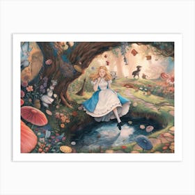 Alice In Wonderland Dreamscape Art Print