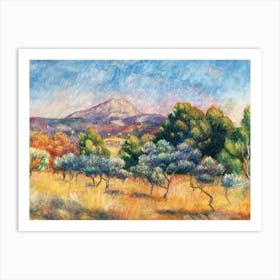 Montagne Sainte Victoire, Pierre Auguste Renoir Art Print