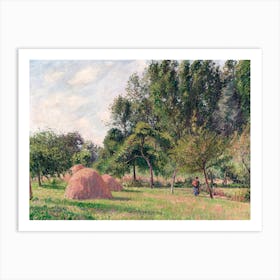 Haystacks, Morning, Éragny (1899), Camille Pissarro Art Print