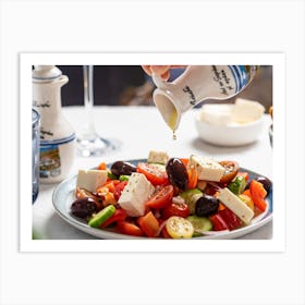 Greek Salad Art Print