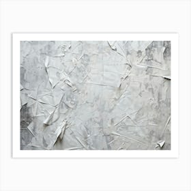 Abstract Vintage Wallpaper Texture Featuring A Closeup Of Crumpled Retro Paper Sheets Interwoven Wi Art Print