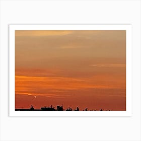 Sunset Over The City Art Print