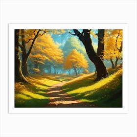 Path In The Woods 12 Art Print