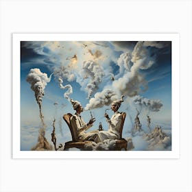 Tea and Smoke with a Friend Art Print